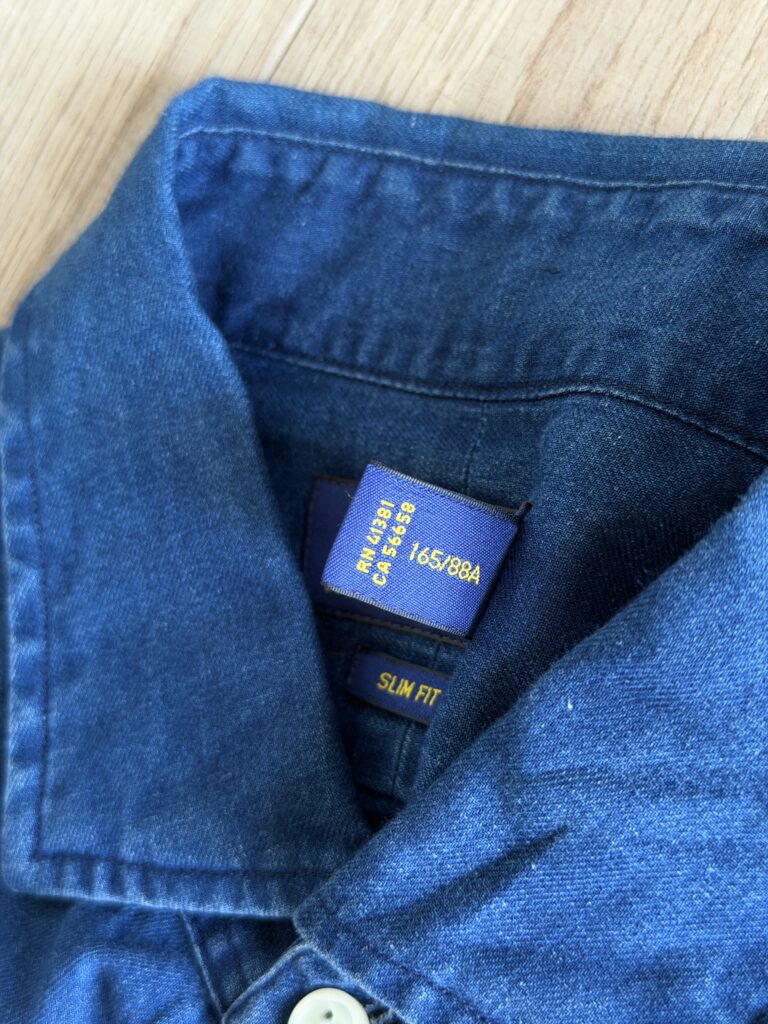 Camicia jeans Polo Ralph Lauren Uomo S Blu Denim Cotone Manica lunga
