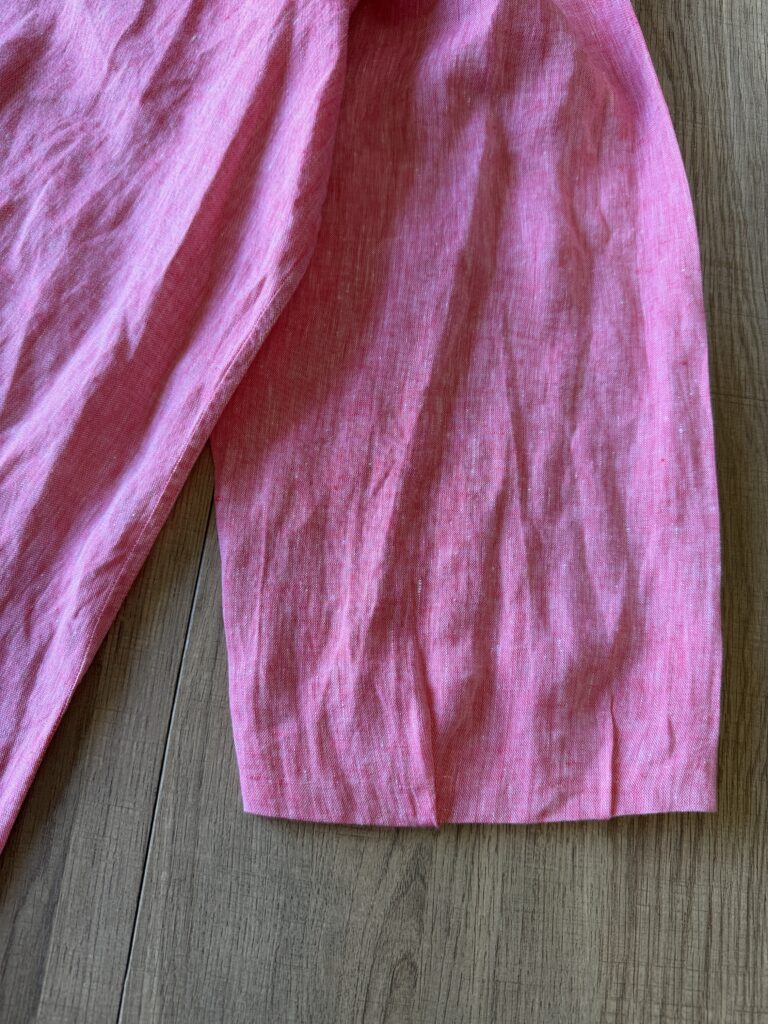 Camicia Oriali Uomo XXL Rosa 100% Lino manica lunga