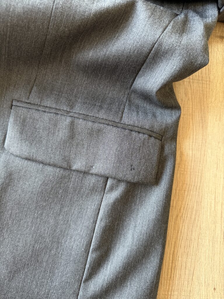 Giacca Aquascutum Uomo 48 IT – M Grigio Antracite Lana manica lunga