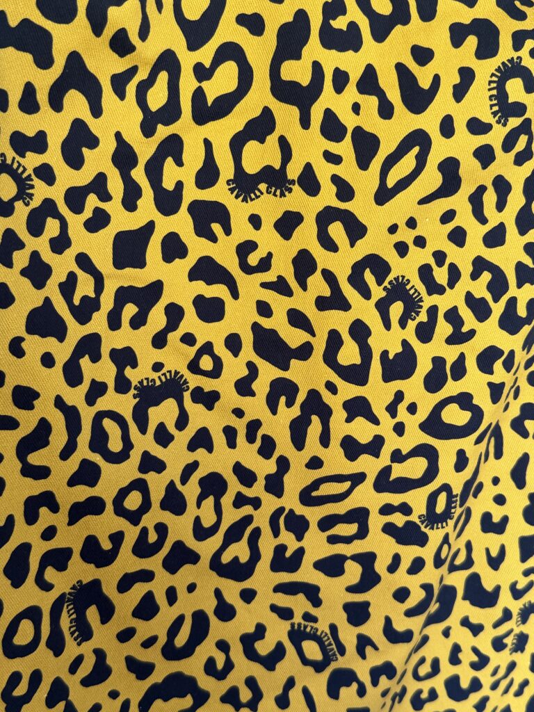 Vestito Roberto Cavalli Class Donna 44 IT – M fantasia animalier retro multicolore Cotone abito midi manica lunga