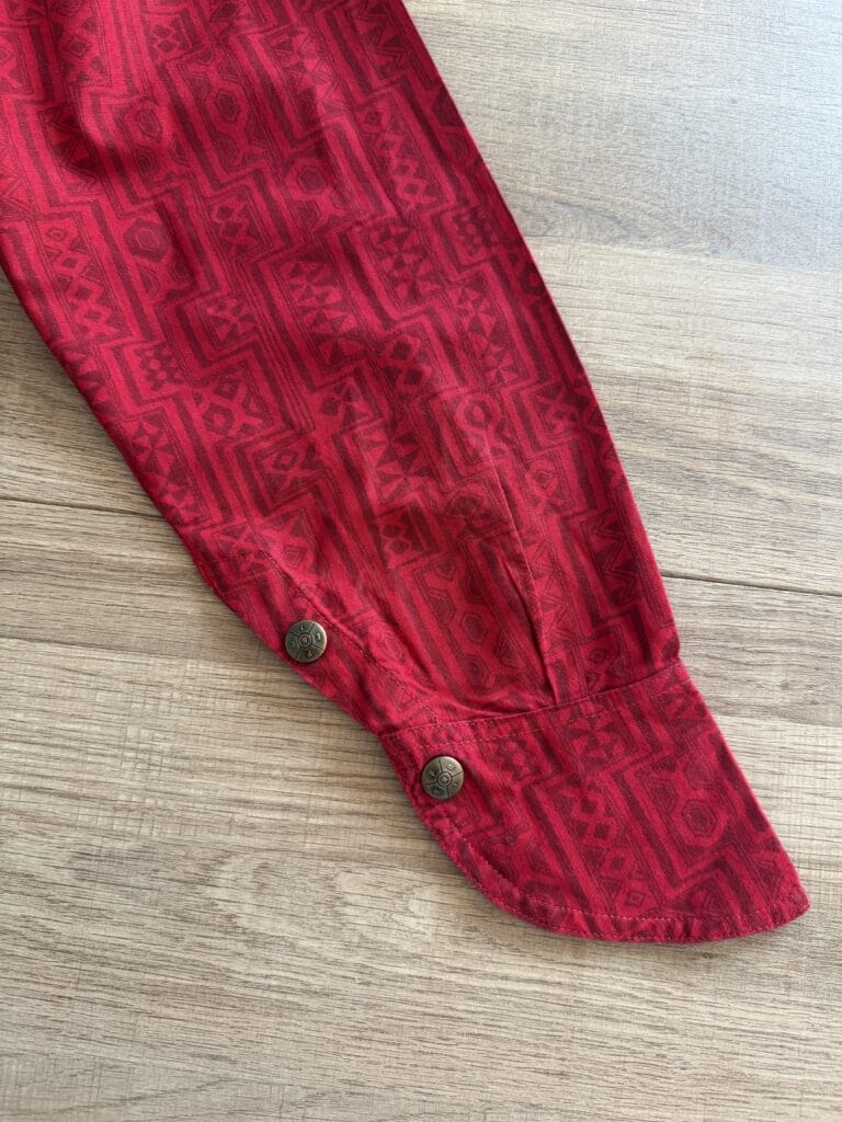 Camicia Fendi 42 IT – M Donna super oversize fantasia Rosso manica lunga