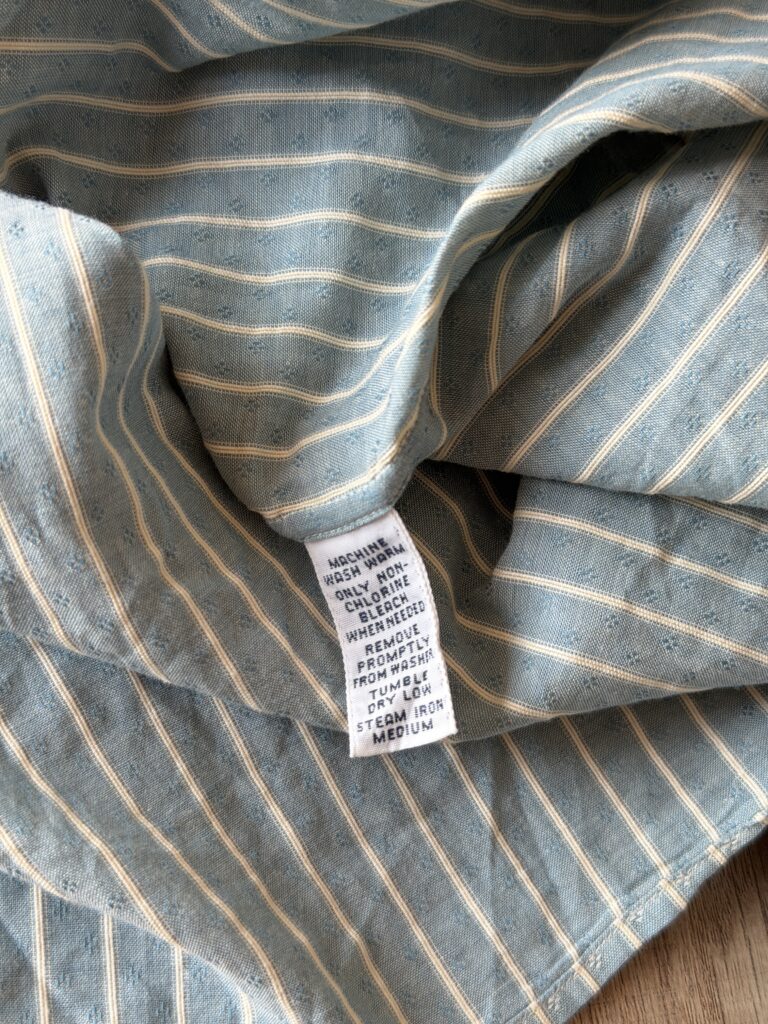 Camicia Polo Ralph Lauren Uomo XL fantasia righe Verde acqua Bianco Cotone Manica Lunga