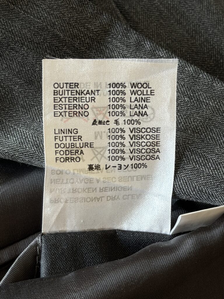 Giacca Aquascutum Uomo 48 IT – M Grigio Antracite Lana manica lunga