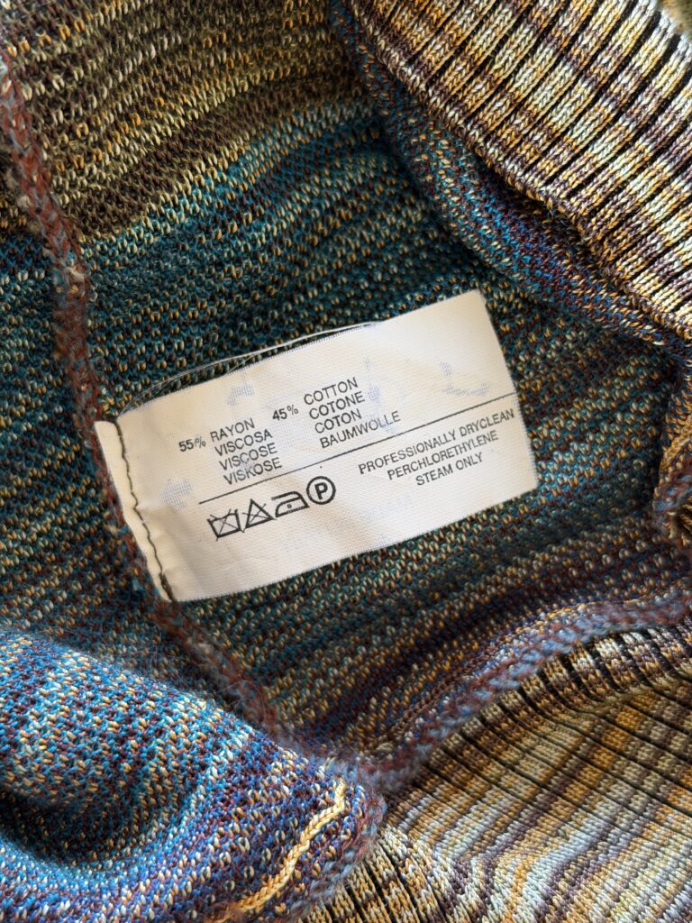 Gilet a maglia Missoni Uomo L Fantasia Multicolore misto Cotone Maglione pullover