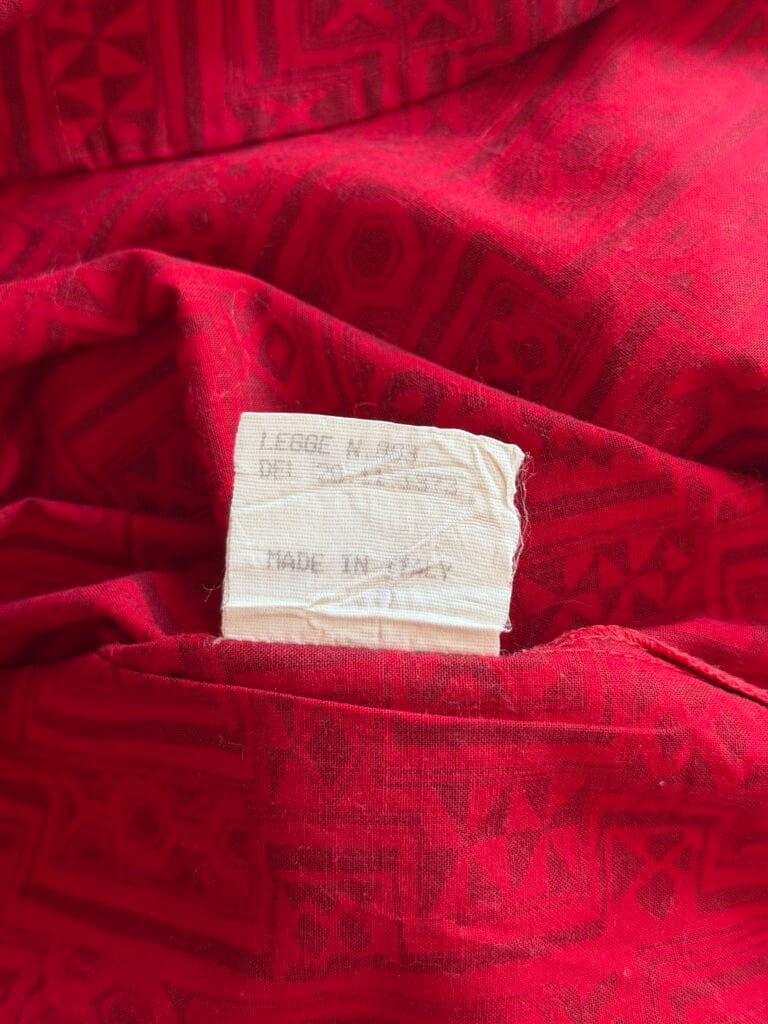 Camicia Fendi 42 IT – M Donna super oversize fantasia Rosso manica lunga