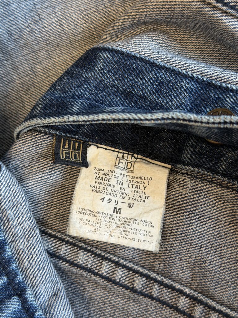 Giubbotto trucker Jeans Roberto Cavalli Donna M Blu Denim Cotone Giacca