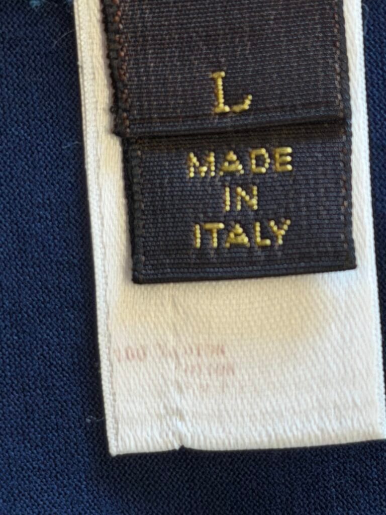 T-shirt Louis Vuitton Uomo L Blu scuro Cotone manica corta maglietta