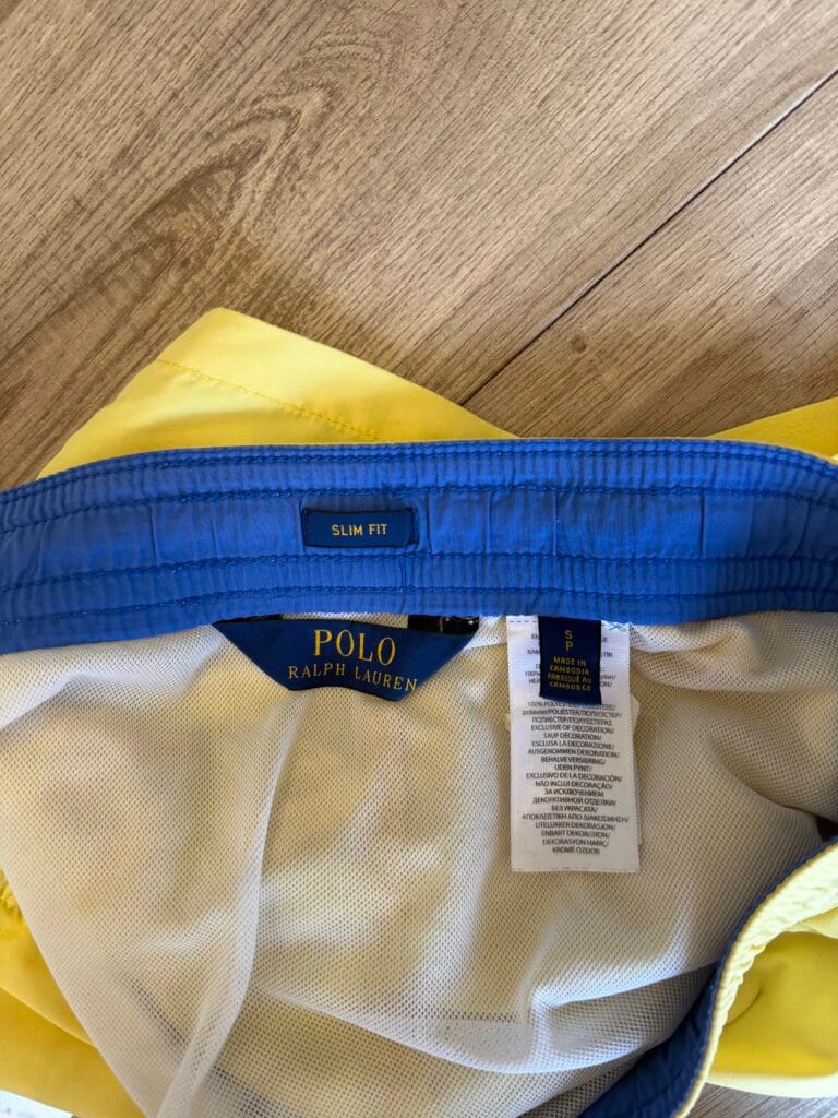 Costume Polo Ralph Lauren Uomo S Giallo sintetico pantaloncini shorts bagno