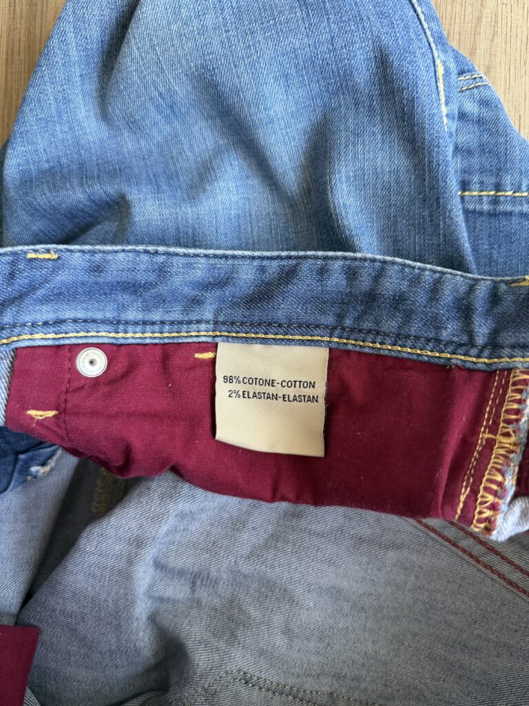 Jeans Burberry Uomo 52 IT – 47 FR ( 47 cm ) L Comfort Blu Denim Cotone Pantaloni