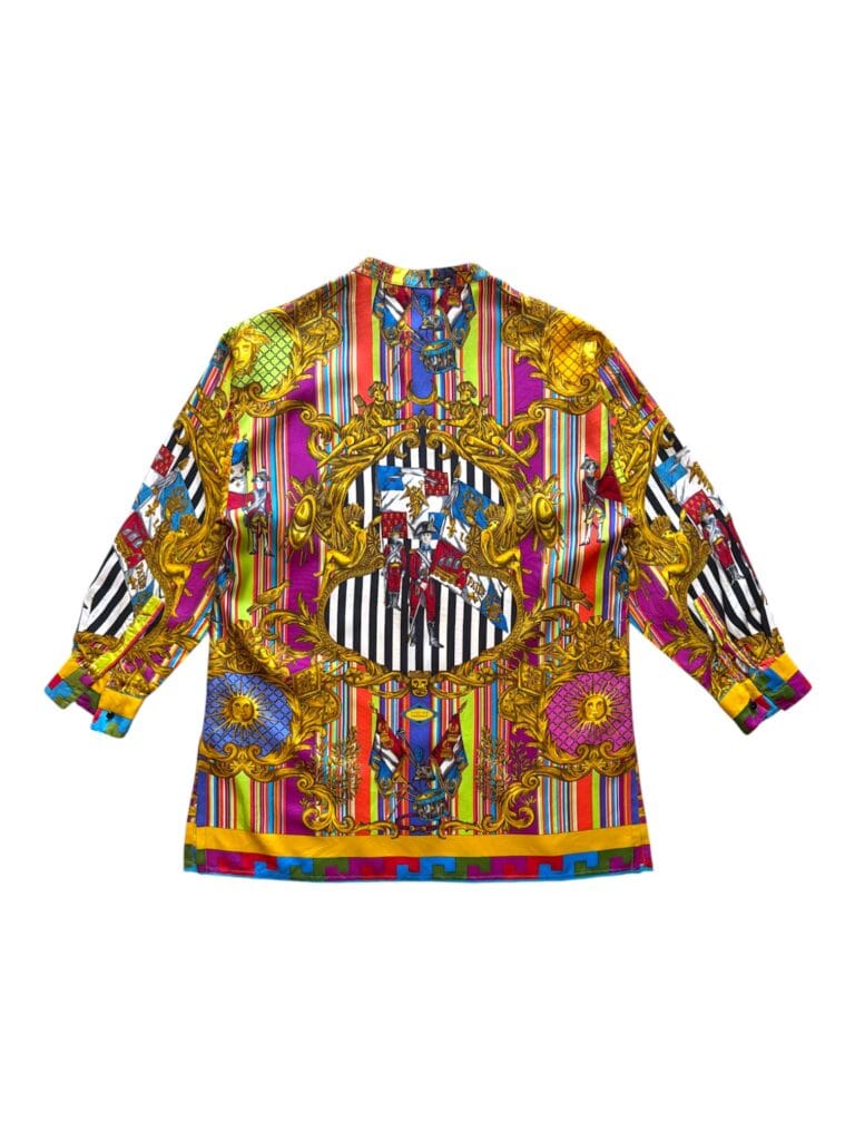 Camicia in seta Atelier Versace Donna L comfort fantasia Multicolore manica lunga