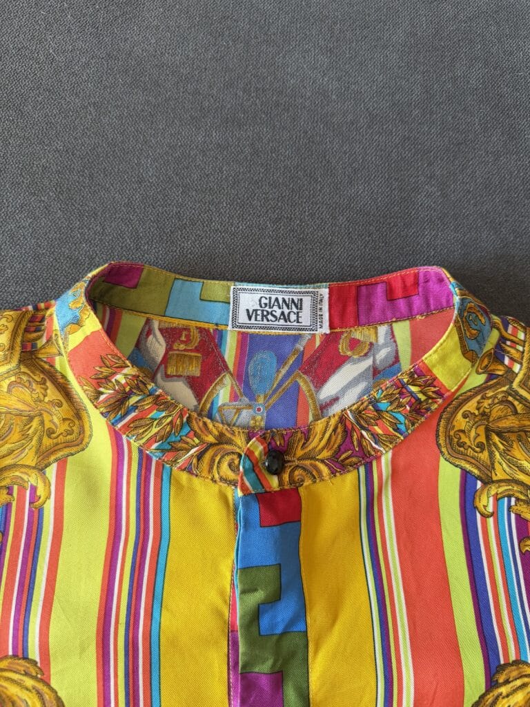 Camicia in seta Atelier Versace Donna L comfort fantasia Multicolore manica lunga