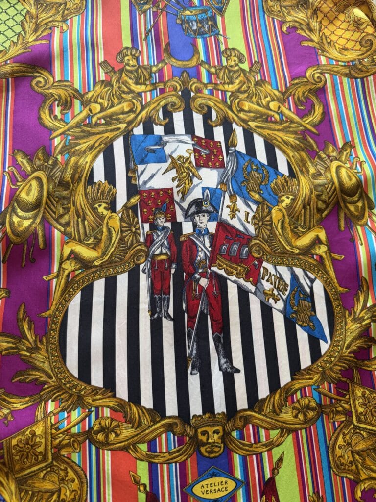 Camicia in seta Atelier Versace Donna L comfort fantasia Multicolore manica lunga