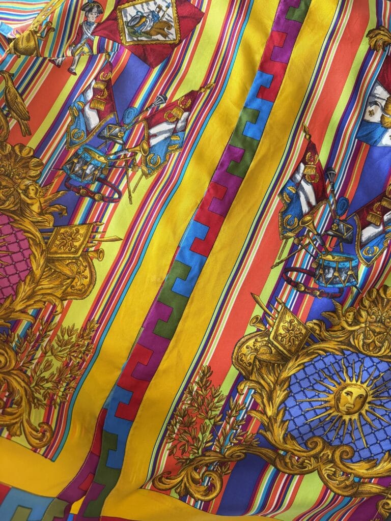 Camicia in seta Atelier Versace Donna L comfort fantasia Multicolore manica lunga