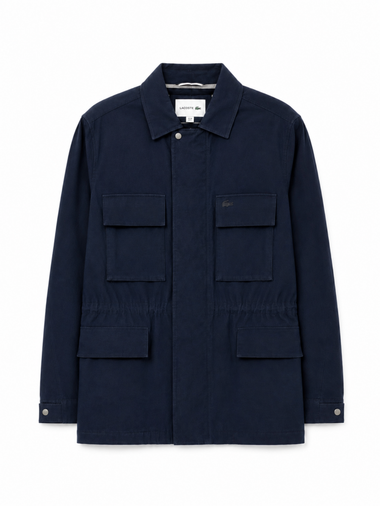 Cappotto Lacoste premium line Uomo 48 IT – SM Blu Scuro Cotone pesante giubbotto