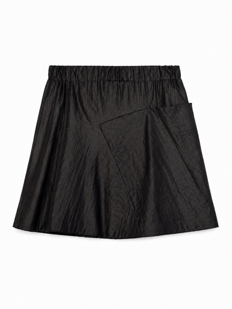Gonna mini Chloe Donna 42 IT – 37 FR (37 cm ) M Nero fodera 100% Seta – Acetato Viscosa