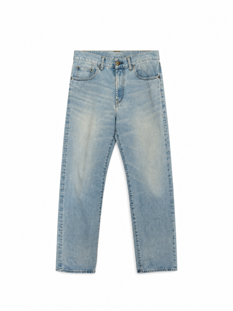 Jeans Carhartt Uomo 48 IT – 43 FR ( 43 cm ) M Azzurro Blu lavaggio chiaro Denim Cotone