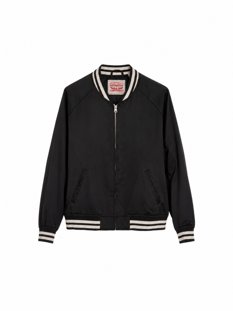 Giubbotto Harrington Levis Uomo L Nero Sintetico Giacca antivento leggero