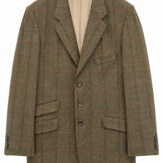 Giacca tweed Aquascutum Uomo 50 IT – L Verde scuro Rosso Lana manica lunga