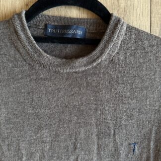 Pullover Trussardi Uomo M Marrone chiaro lana maglione