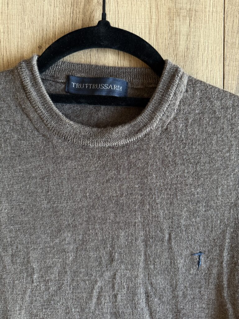 Pullover Trussardi Uomo M Marrone chiaro lana maglione