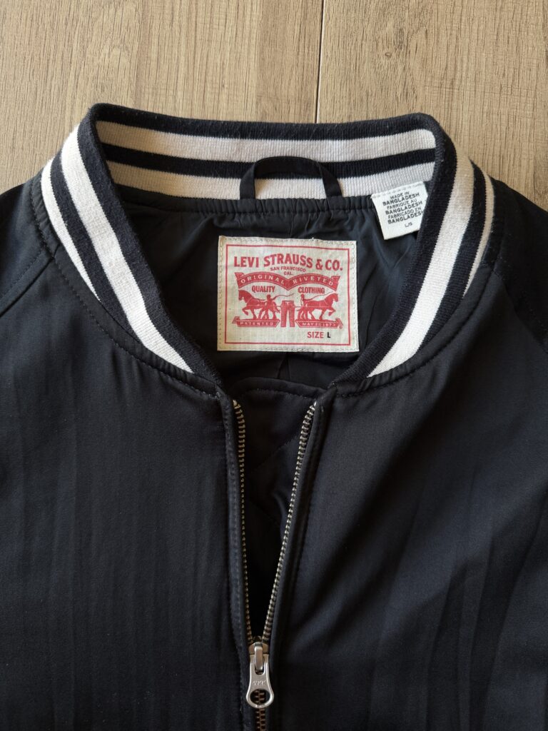 Giubbotto Harrington Levis Uomo L Nero Sintetico Giacca antivento leggero