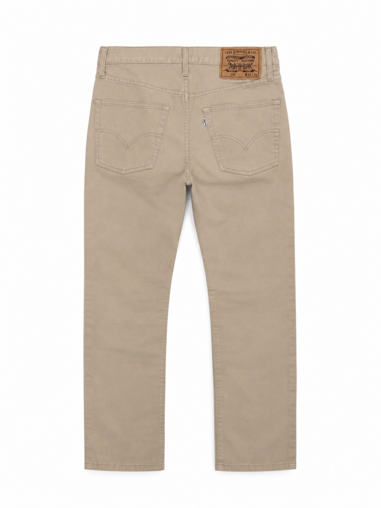 Pantaloni Levis 505 Uomo 46 IT – 40 FR ( 40 cm ) S Beige Cotone a coste