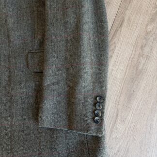 Giacca tweed Aquascutum Uomo 50 IT – L Verde scuro Rosso Lana manica lunga