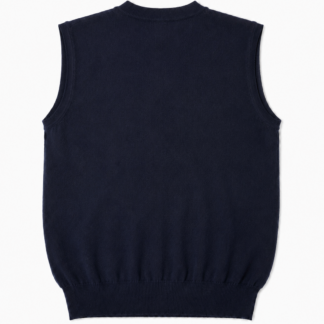 Panciotto Gilet a maglia Della Ciana Uomo M Blu scuro Lana e Cashmere Maglione pullover