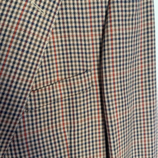 Giacca Aquascutum Uomo S oversize ( Ok M ) fantasia pied de poule quadri Rosso Blu Beige Lana manica lunga