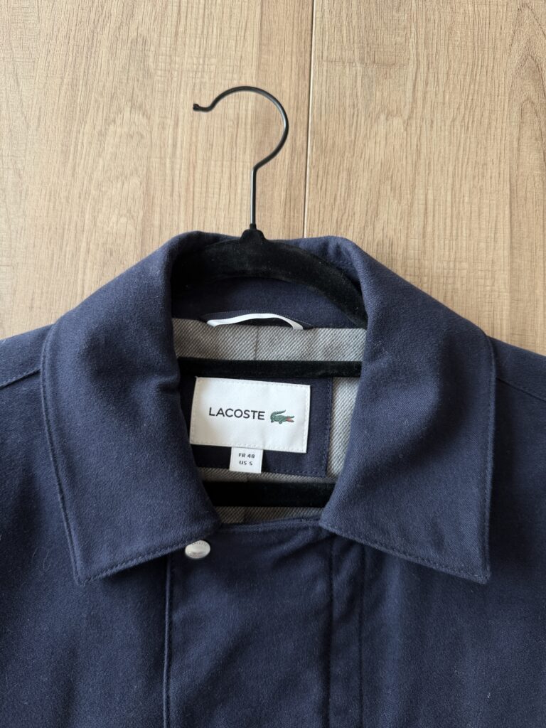 Cappotto Lacoste premium line Uomo 48 IT – SM Blu Scuro Cotone pesante giubbotto