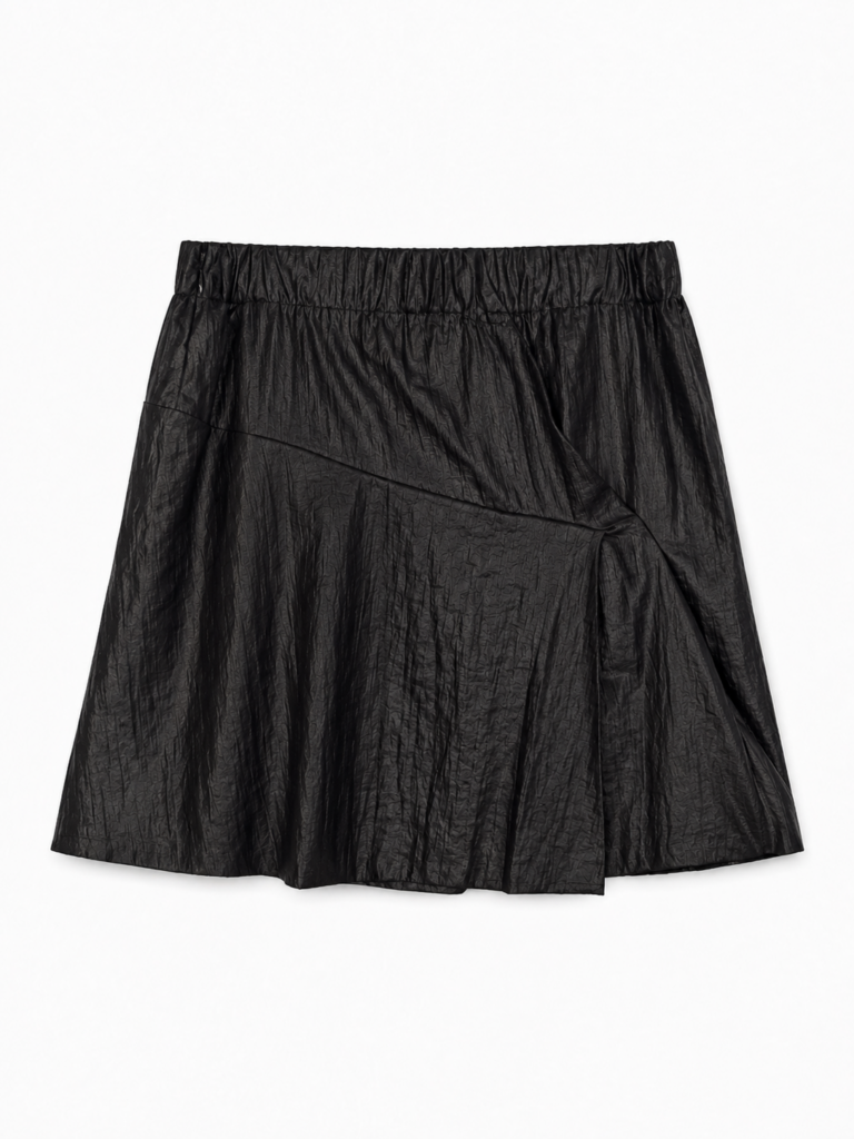 Gonna mini Chloe Donna 42 IT – 37 FR (37 cm ) M Nero fodera 100% Seta – Acetato Viscosa