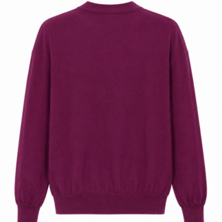 Maglione Cardigan Salvatore Ferragamo Donna L Lana stampa in Seta Viola Fantasia frutta multicolore Pullover