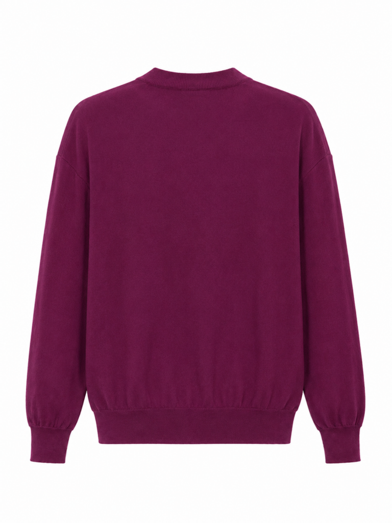 Maglione Cardigan Salvatore Ferragamo Donna L Lana stampa in Seta Viola Fantasia frutta multicolore Pullover