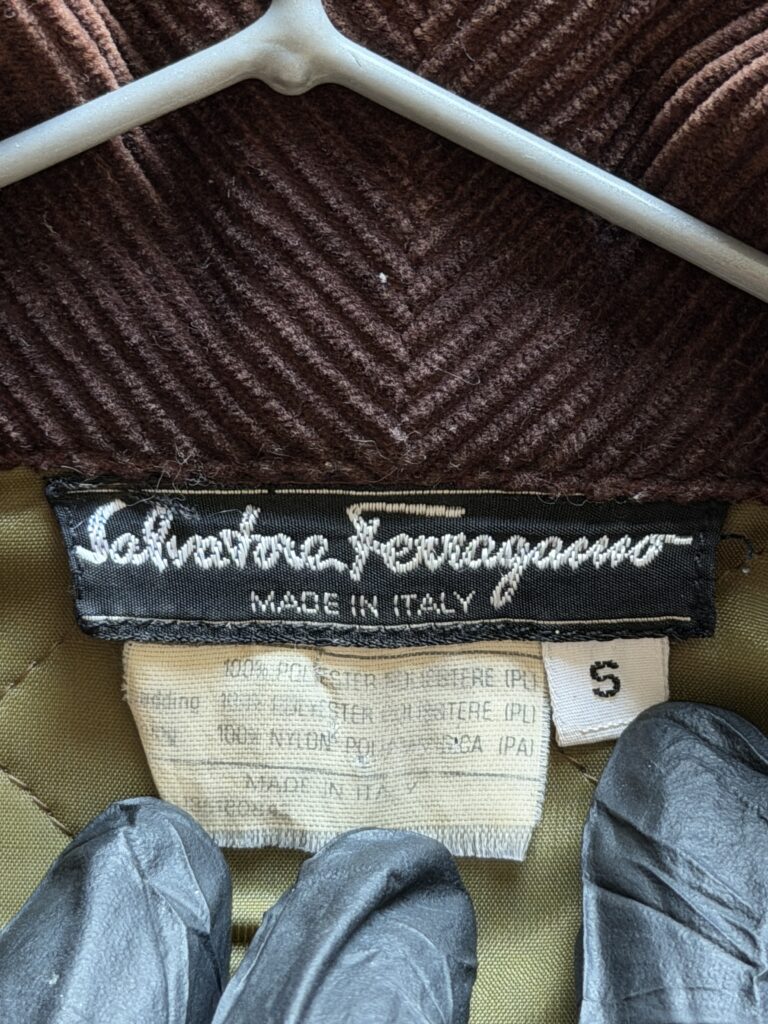 Cappotto trapuntato Salvatore Ferragamo Donna S Oversize ( Ok M ) Multicolore giacca impermeabile giubbotto foderato