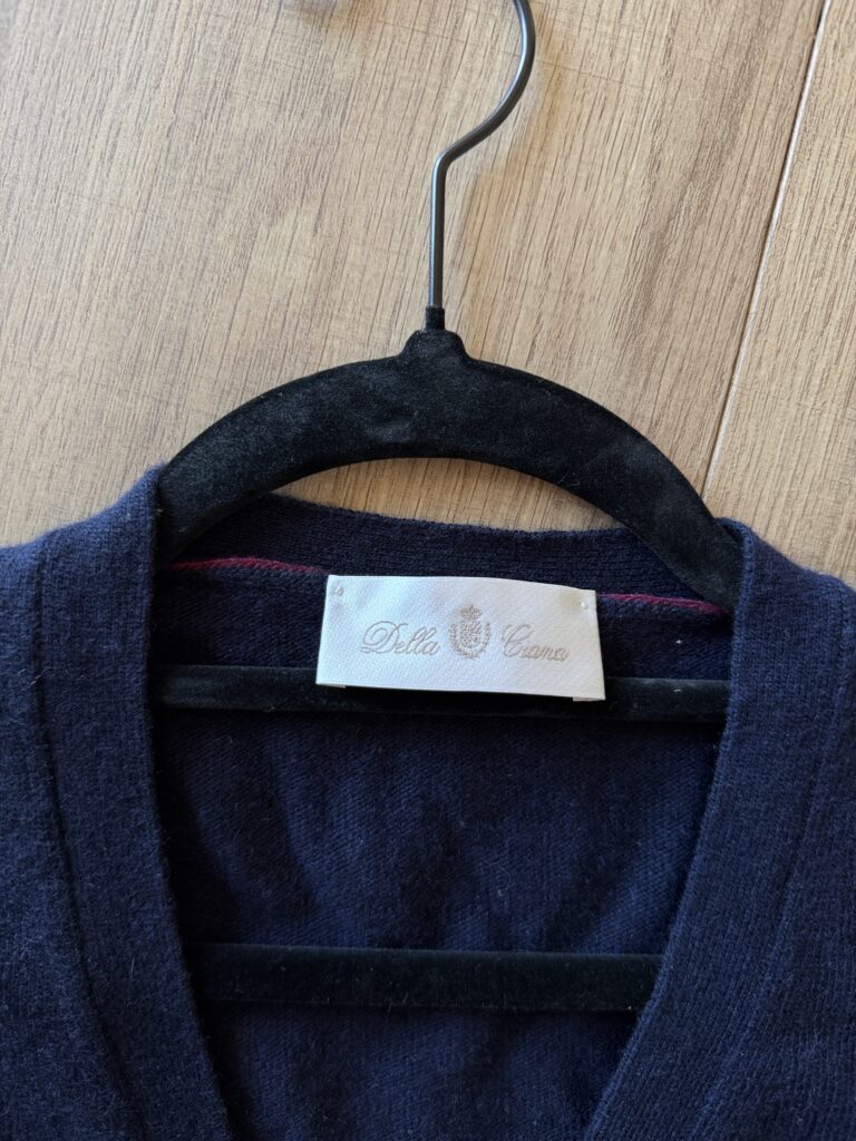 Panciotto Gilet a maglia Della Ciana Uomo M Blu scuro Lana e Cashmere Maglione pullover