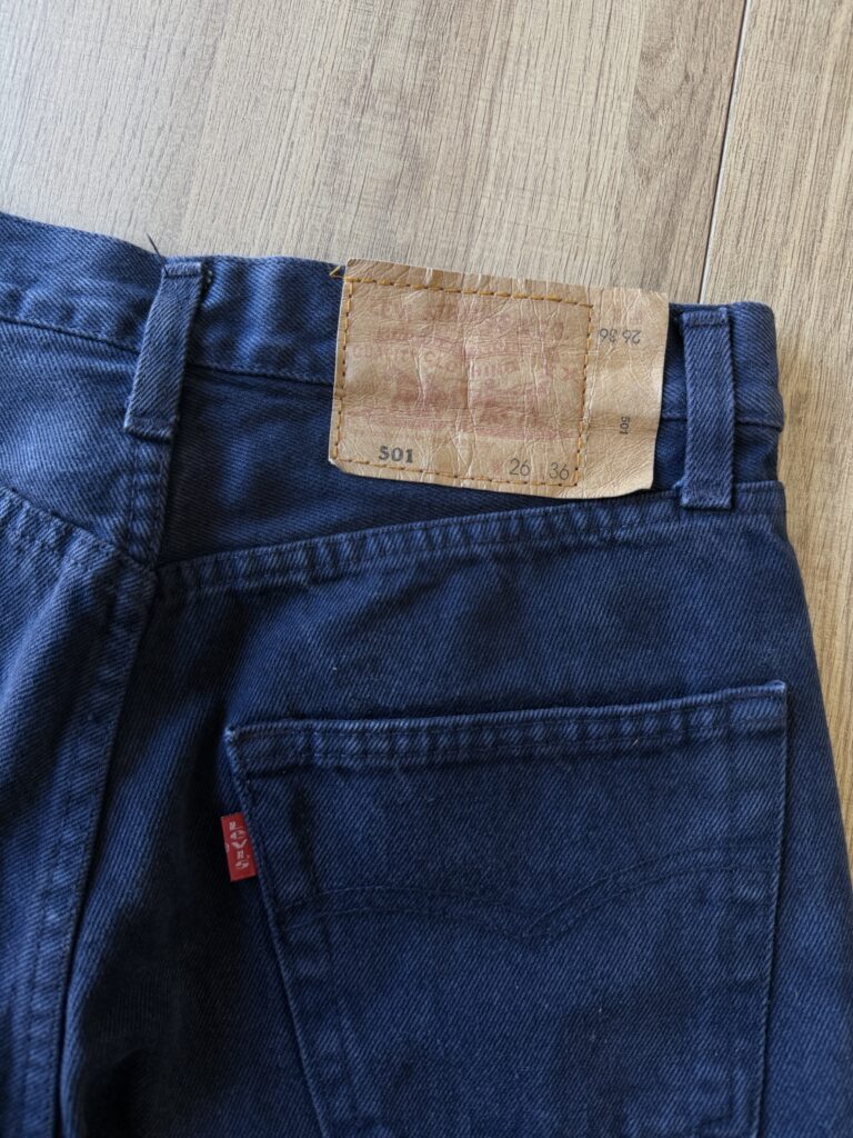 Jeans Levis Donna 40 IT – 34 FR ( 34 cm ) S Blu lavaggio scuro Denim Cotone