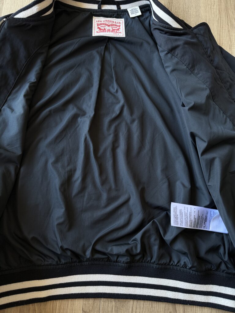 Giubbotto Harrington Levis Uomo L Nero Sintetico Giacca antivento leggero