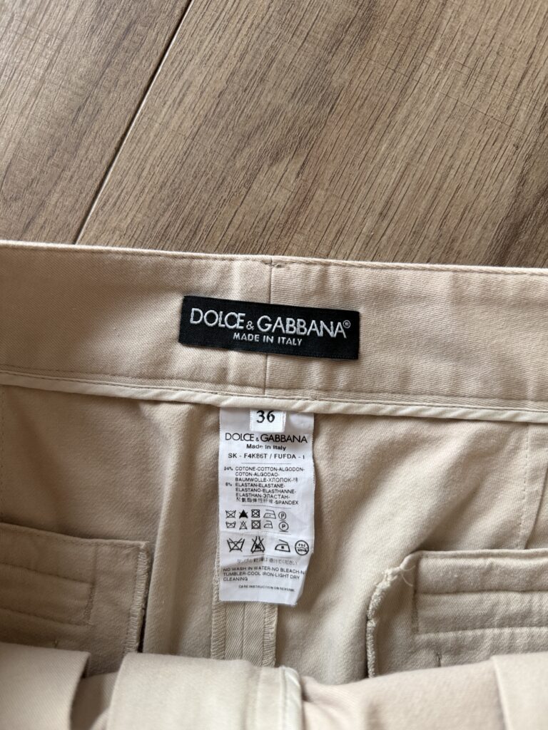 Minigonna Dolce & Gabbana Donna 42 IT – 36 FR ( 36 cm ) M Cotone Denim Beige