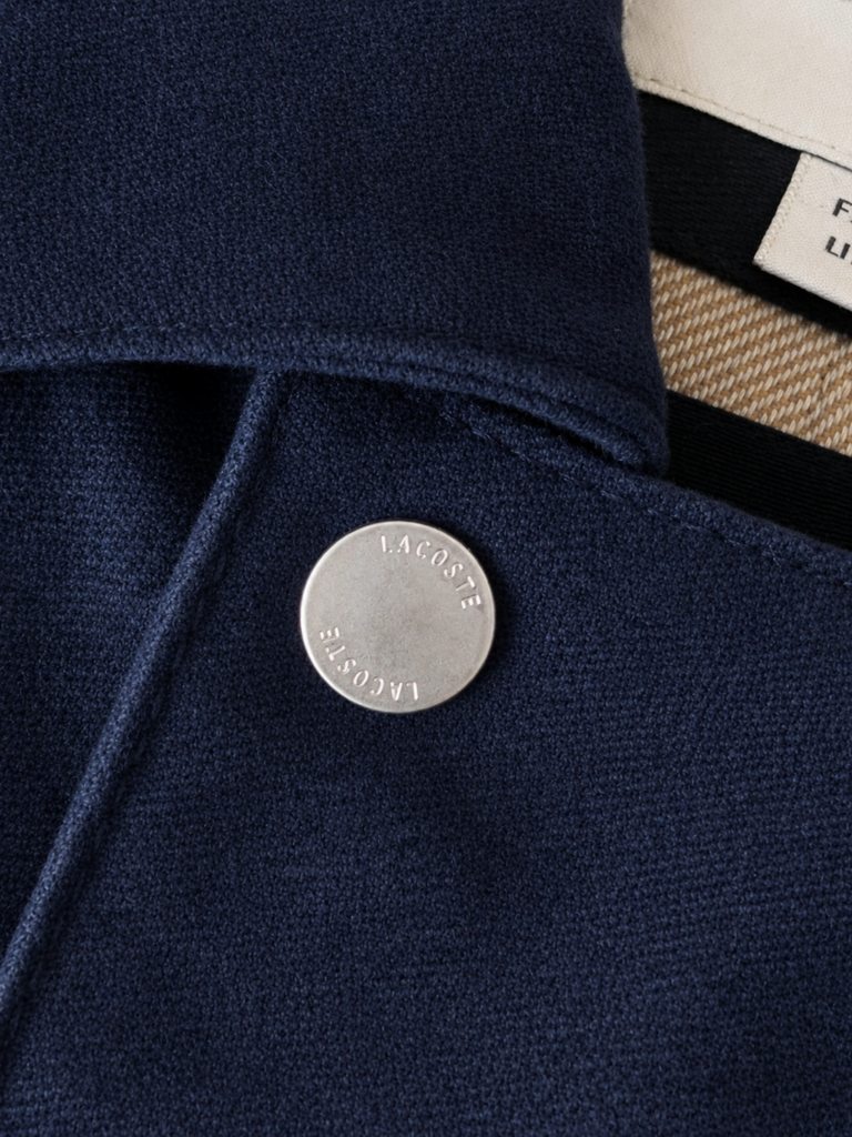 Cappotto Lacoste premium line Uomo 48 IT – SM Blu Scuro Cotone pesante giubbotto