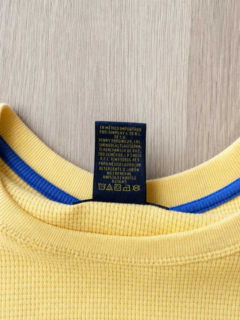 Maglietta Polo Ralph Lauren Uomo XL Giallo Cotone piqué manica lunga t-shirt