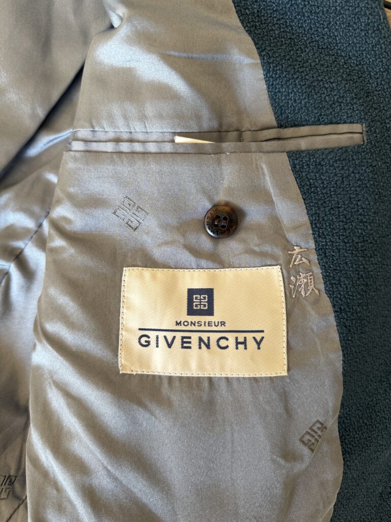 Giacca Givenchy Uomo 46 IT – S Verde petrolio Cashmere e Lana Blazer