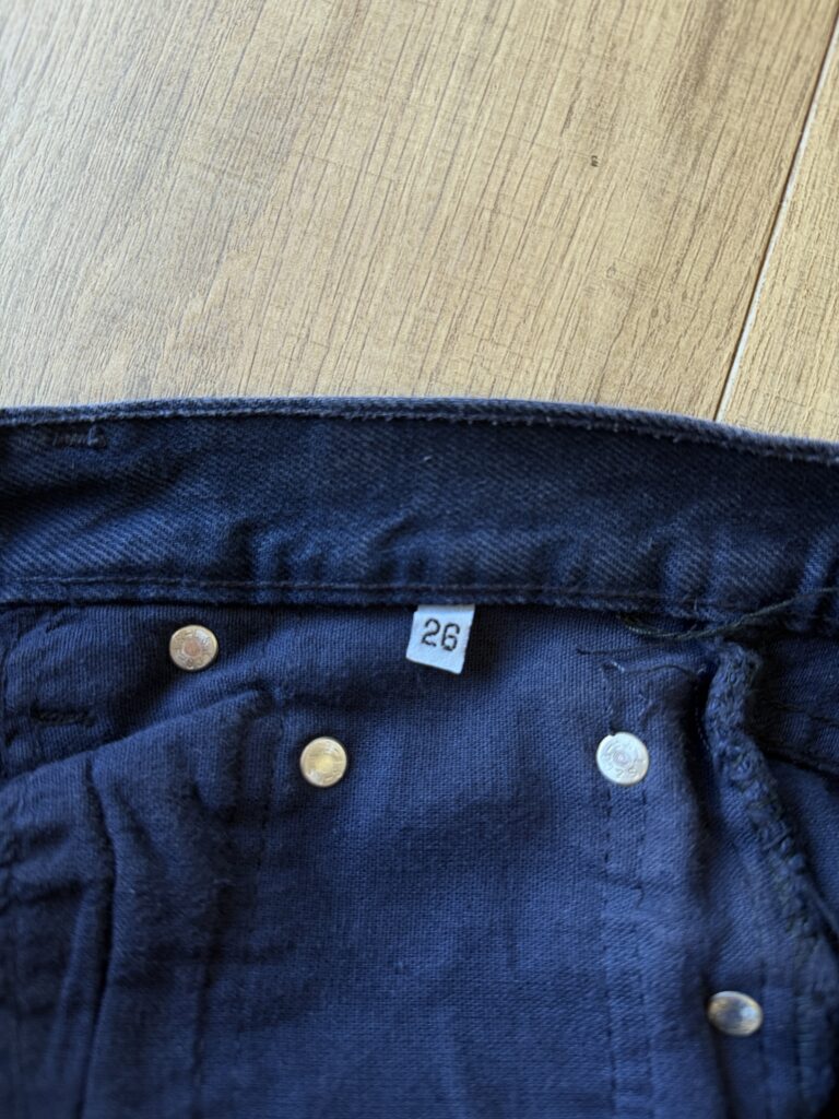 Jeans Levis Donna 40 IT – 34 FR ( 34 cm ) S Blu lavaggio scuro Denim Cotone
