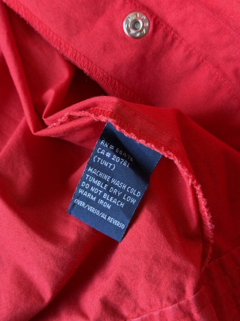 Giubbotto Harrington Tommy Hilfiger Uomo L Rosso Cotone Giacca antivento leggero
