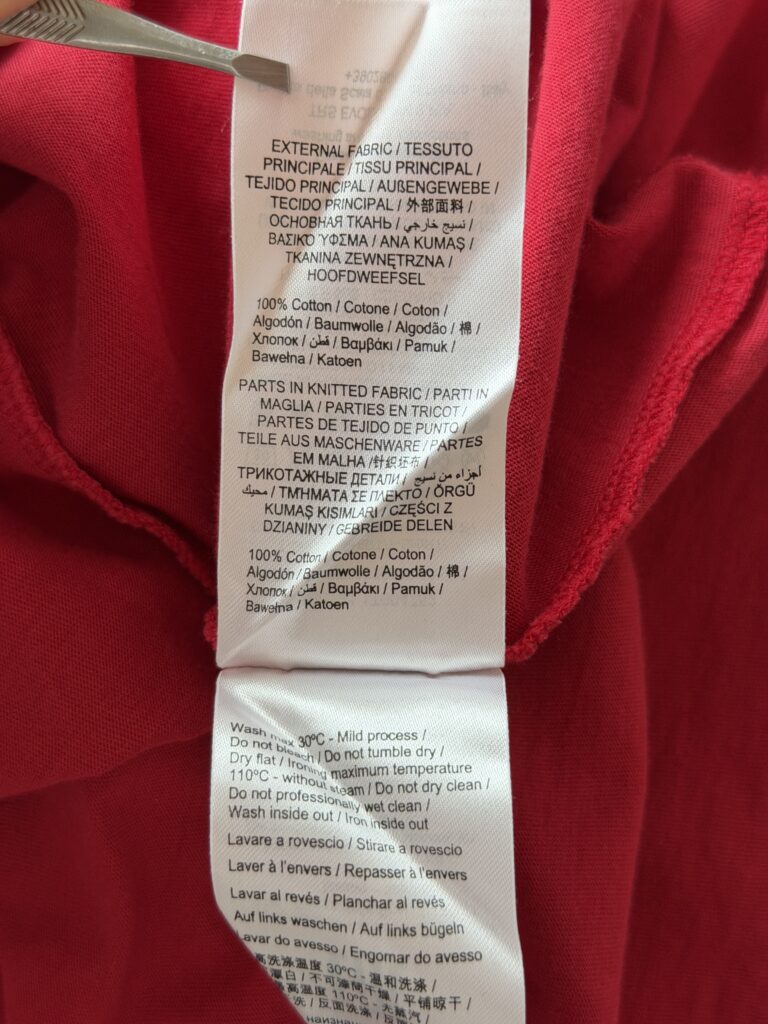 Tshirt Trussardi Uomo S Cotone Rosso con stampa manica corta maglietta
