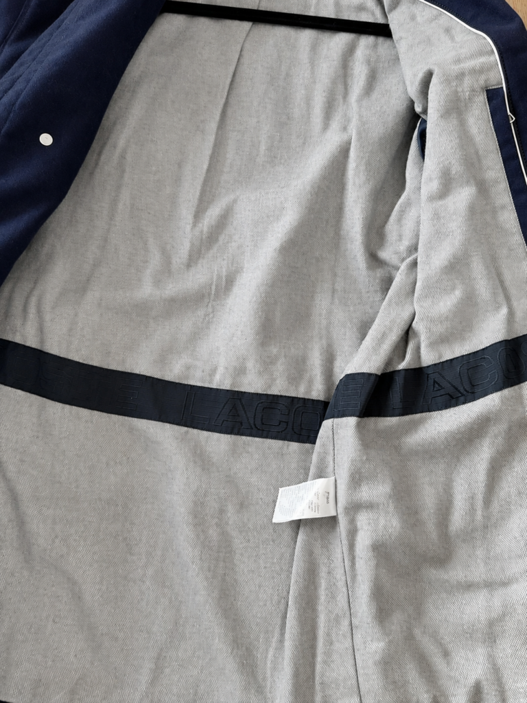 Cappotto Lacoste premium line Uomo 48 IT – SM Blu Scuro Cotone pesante giubbotto