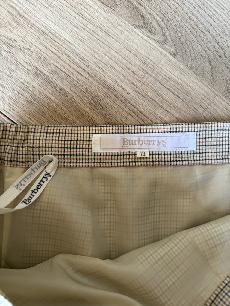 Tailleur Burberry Donna 42 IT – M quadretti Beige abito giacca gonna twinset
