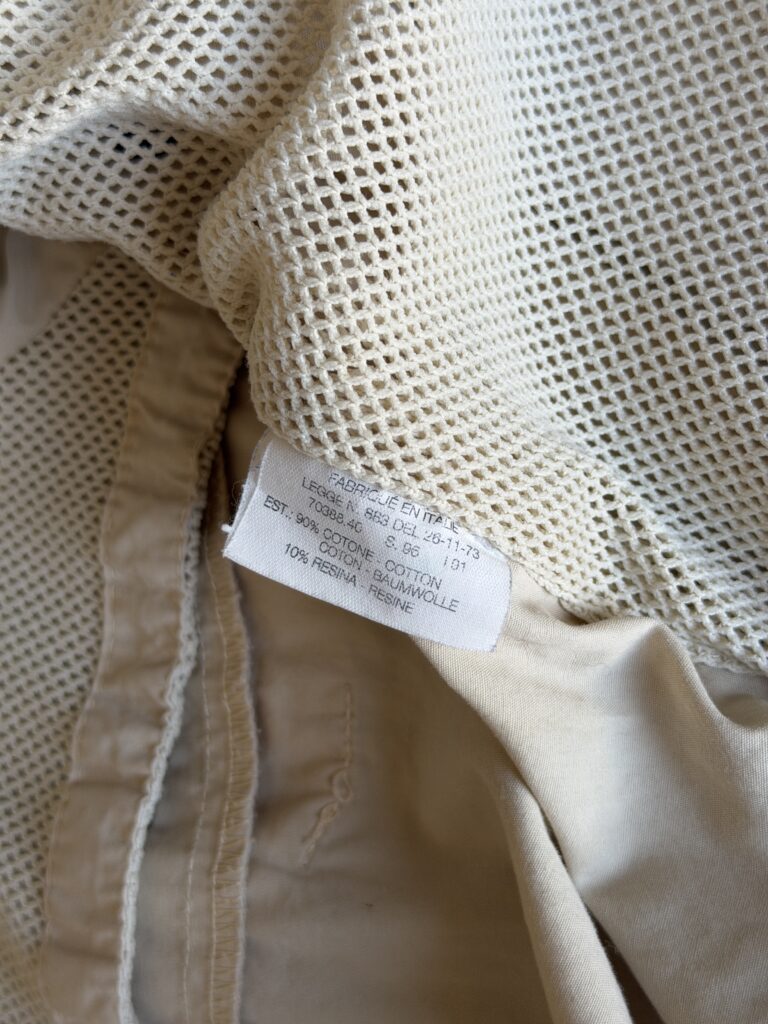 Giubbotto Harrington Levis Uomo L Crema Beige Cotone e Resina Giacca antivento leggero