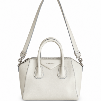 Borsa bauletto Givenchy Antigona medium grigio ghiaccio pelle a mano e spalla con tracolla tote bag boston