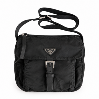 Borsa a tracolla Prada Nylon Nero logo tote bag