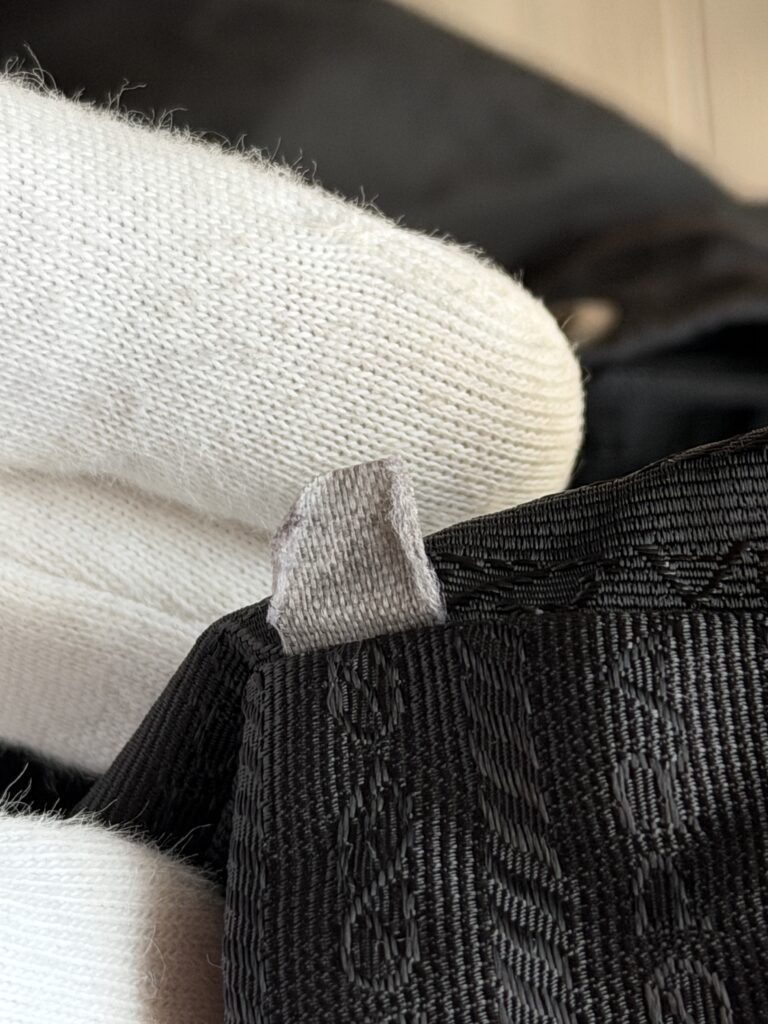 Zaino a spalla Prada Nylon Nero logo tracolla